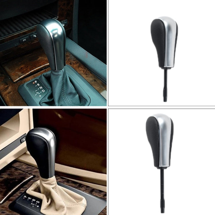 For BMW E Chassis Gear Lever Head, Universal For Left And Right Driving, Short Rod Round Head, Long Rod Round Head, 1/3 Series Z4 Round Head Walnut, 1/3 Series Z4 Round Head Carbon Fiber Pattern, 1/3 Series Z4 Round Head Silver