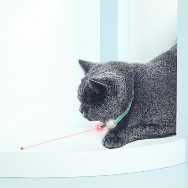 Smart Laser Cat Teaser Collar Adjustable USB Rechargeable Infrared Cat Teaser Stick