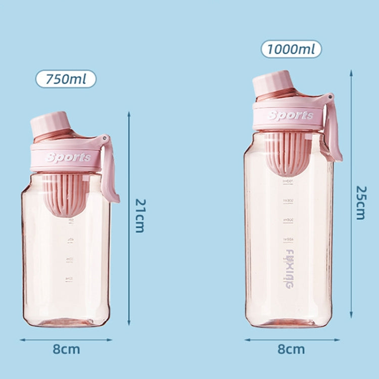 Large Capacity Outdoor Portable Sports Fitness Water Cup With Tea Strainer, 1000ml, 750ml