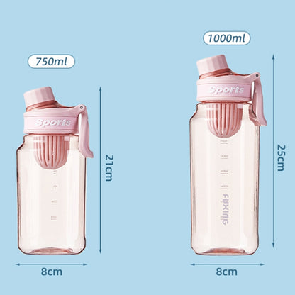 Large Capacity Outdoor Portable Sports Fitness Water Cup With Tea Strainer, 1000ml, 750ml
