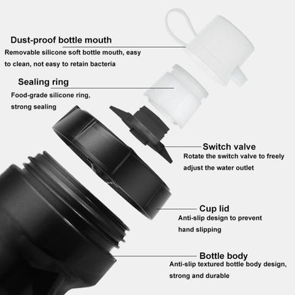 YouGuoLe 600ml PP5 Plastic Outdoor Bicycle Cycling Fitness Squeeze Water Cup