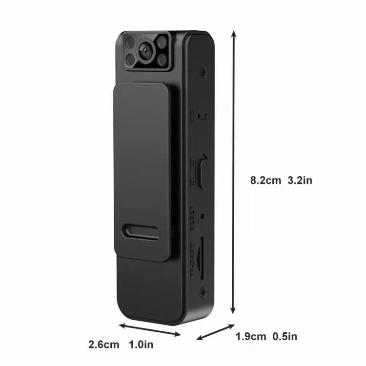 1080P Video Recorder 130 Degree Wide Angle Lens Camera With Back Clip Infrared Night Vision, L8, L8 WIFI Version, L8 With 32G Memory Card, L8 Wifi Version With 32G Memory Card