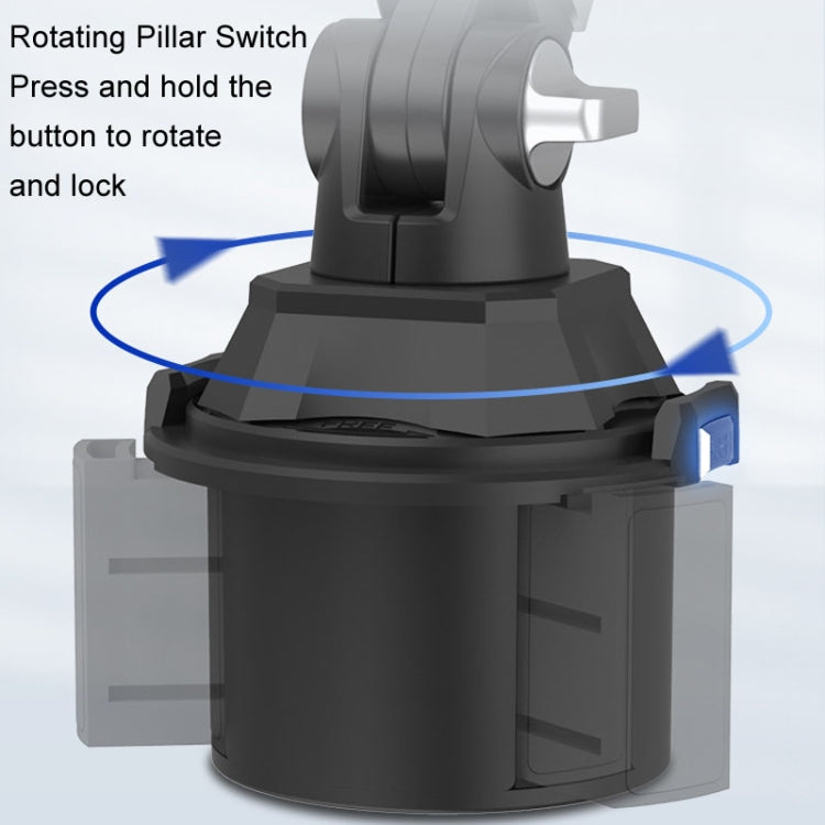 Universal Long Tube 3 Joints Adjustable Car Water Cup Position Cell Phone Holder