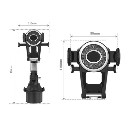 Universal Long Tube 3 Joints Adjustable Car Water Cup Position Cell Phone Holder