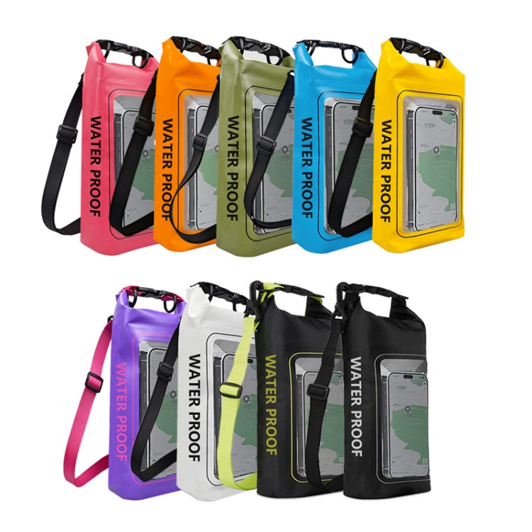 2 In 1 Outdoor Cycling Crossbody Phone Bag PVC Swimming IPX6 Waterproof Bag, 2L, 5L