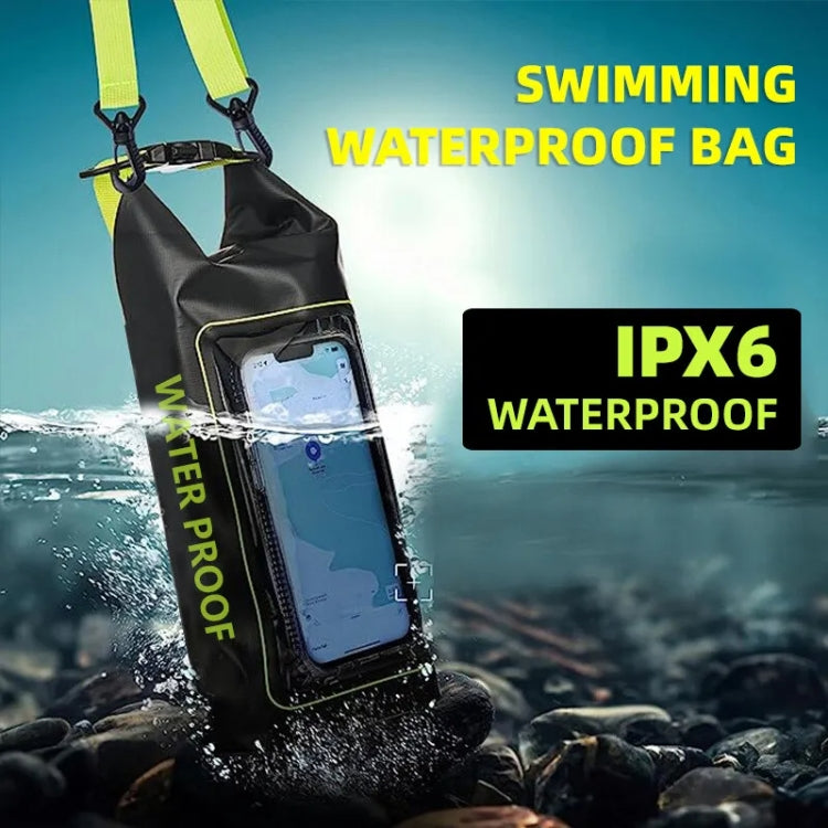 2 In 1 Outdoor Cycling Crossbody Phone Bag PVC Swimming IPX6 Waterproof Bag, 2L, 5L