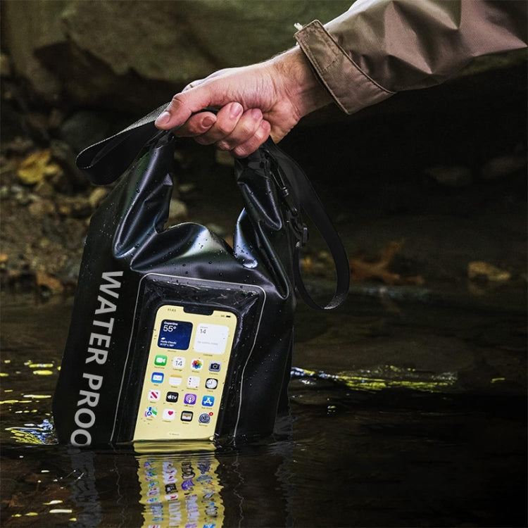 2 In 1 Outdoor Cycling Crossbody Phone Bag PVC Swimming IPX6 Waterproof Bag, 2L, 5L