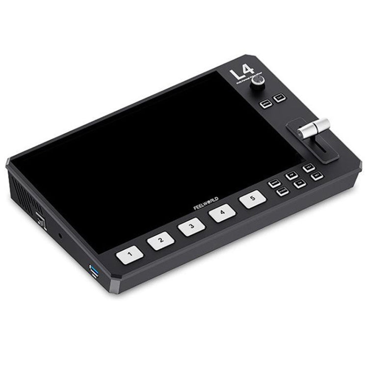 FEELWORLD L4 Multi-Camera Video Mixer Switcher 10.1" Touch Screen USB 3.0 Fast Streaming, EU Plug, UK Plug, US Plug, AU Plug