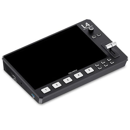 FEELWORLD L4 Multi-Camera Video Mixer Switcher 10.1" Touch Screen USB 3.0 Fast Streaming, EU Plug, UK Plug, US Plug, AU Plug