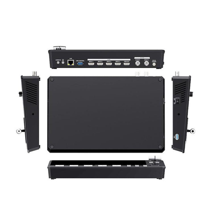 FEELWORLD L4 Multi-Camera Video Mixer Switcher 10.1" Touch Screen USB 3.0 Fast Streaming, EU Plug, UK Plug, US Plug, AU Plug