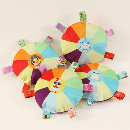 Dog Flying Saucer Toy Outdoor Plush Audible Interactive Teething Bite Resistant Puppy Flying Discs, Duck, Chicken, Shark, Seal