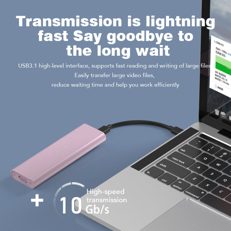 Blueendless M2815SN M.2 Dual Protocol Type-C 3.1 Mobile Hard Disk Box Laptop External SSD, M2815SN