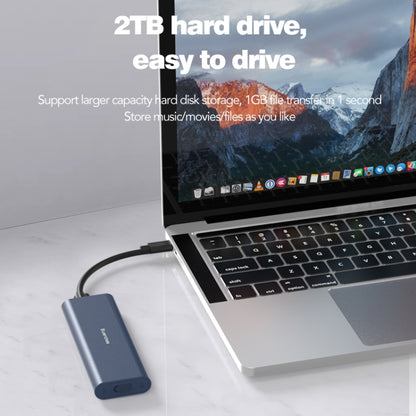 Blueendless M2815SN M.2 Dual Protocol Type-C 3.1 Mobile Hard Disk Box Laptop External SSD, M2815SN