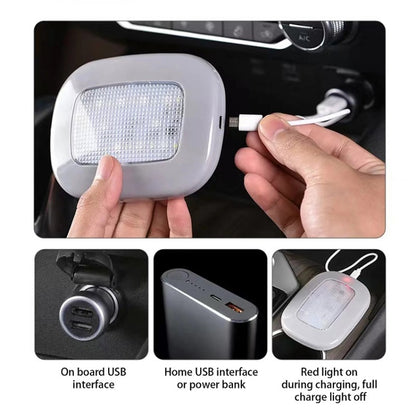 Car USB Charging Strong Magnetic Roof Reading LED Light
