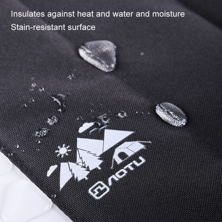 AOTU AT6225 Portable Waterproof Picnic Cushion Moisture-Proof Camping Cushion Thickened Outdoor Beach Travel Folding Small Cushion, 4 Fold Black, 4 Fold Army Green, 4 Fold Khaki, 6 Fold Khaki, 6 Fold Gray, 8 Fold Black, 8 Fold Army Green