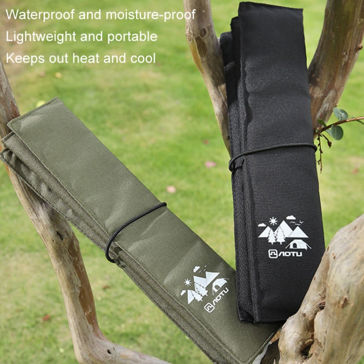 AOTU AT6225 Portable Waterproof Picnic Cushion Moisture-Proof Camping Cushion Thickened Outdoor Beach Travel Folding Small Cushion, 4 Fold Black, 4 Fold Army Green, 4 Fold Khaki, 6 Fold Khaki, 6 Fold Gray, 8 Fold Black, 8 Fold Army Green