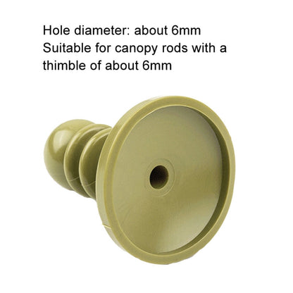 AOTU AT6525 Outdoor Camping Canopy Pole Thunder Cap Tent Support Pole Insulated Plastic Protective Hat, Red, Blue, Army Green, White Luminous