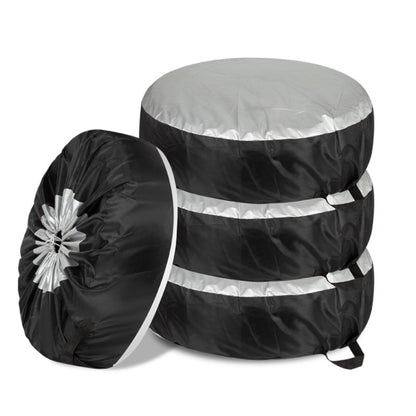 210D Oxford Cloth Car Waterproof Dirt-resistant Tire Protective Cover, 65x37cm, 80x47cm, 4pcs 65x37cm, 4pcs 80x47cm