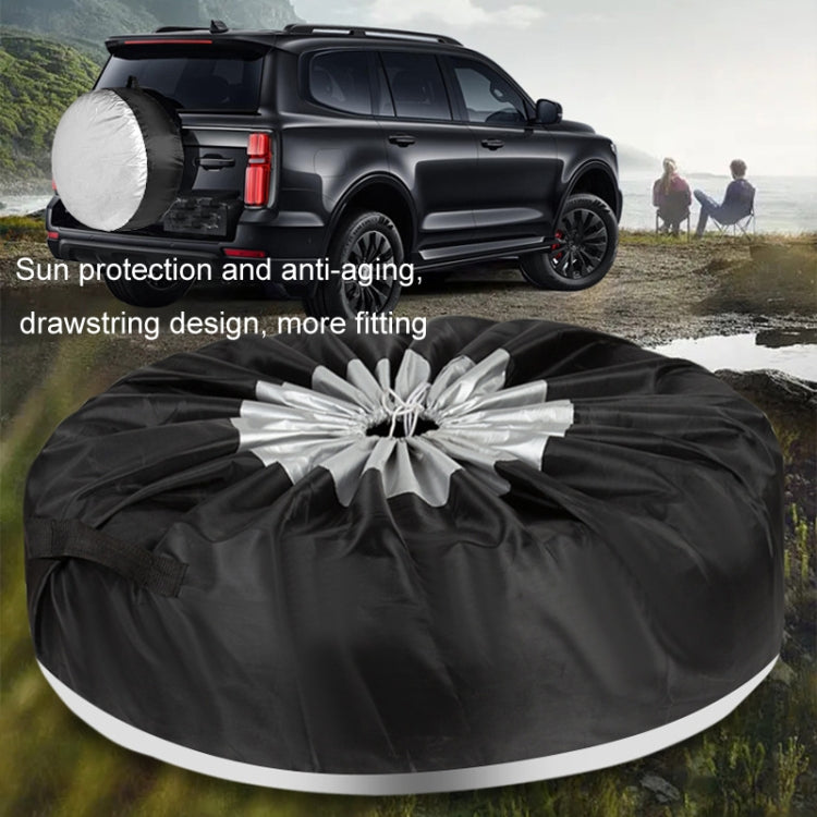 210D Oxford Cloth Car Waterproof Dirt-resistant Tire Protective Cover, 65x37cm, 80x47cm, 4pcs 65x37cm, 4pcs 80x47cm