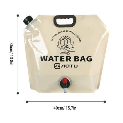 AOTU AT6667 Outdoor Large Capacity Water Bottle 9L Portable Folding Water Bottle Camping Car Drink Barrel