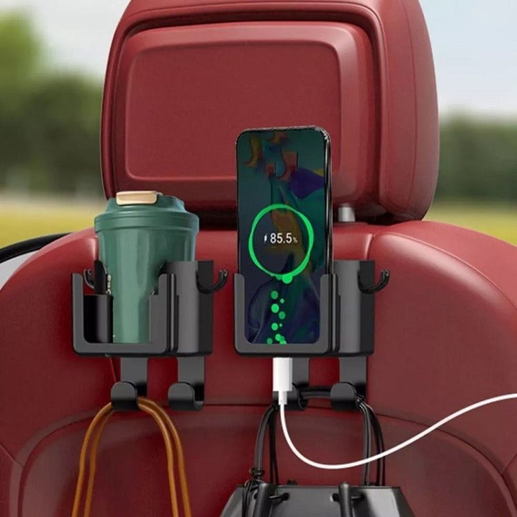 2pcs Car Multifunctional Cup Holder Storage Hook Mobile Phone Holder