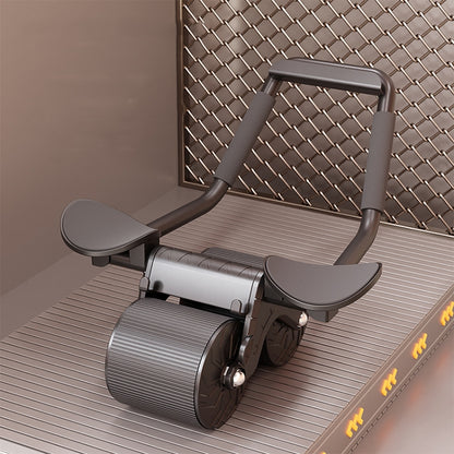 Automatic Rebound Abdominal Roller With Elbow Support & Mobile Phone Bracket, Standard Model Orange, Standard Model Black, Standard Model White, Timing Model Orange, Timing Model Black, Timing Model White