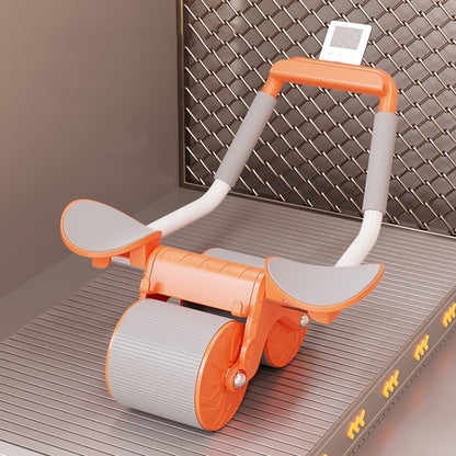 Automatic Rebound Abdominal Roller With Elbow Support & Mobile Phone Bracket, Standard Model Orange, Standard Model Black, Standard Model White, Timing Model Orange, Timing Model Black, Timing Model White