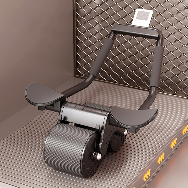 Automatic Rebound Abdominal Roller With Elbow Support & Mobile Phone Bracket, Standard Model Orange, Standard Model Black, Standard Model White, Timing Model Orange, Timing Model Black, Timing Model White