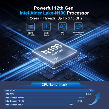 HYSTOU P09B-J4125-4L 8GB DDR4+128GB SSD Industrial Computer Soft Route From 2.5G Multi -Network HTPC Server Mini Console, With EU Adapter, With US Adapter, With UK Adapter