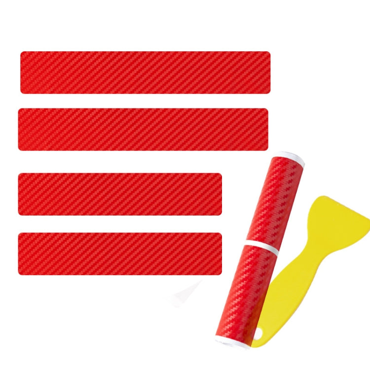 4pcs/Set Car Door Sill Strip PVC Anti-scratch Anti-dirt Protective Film