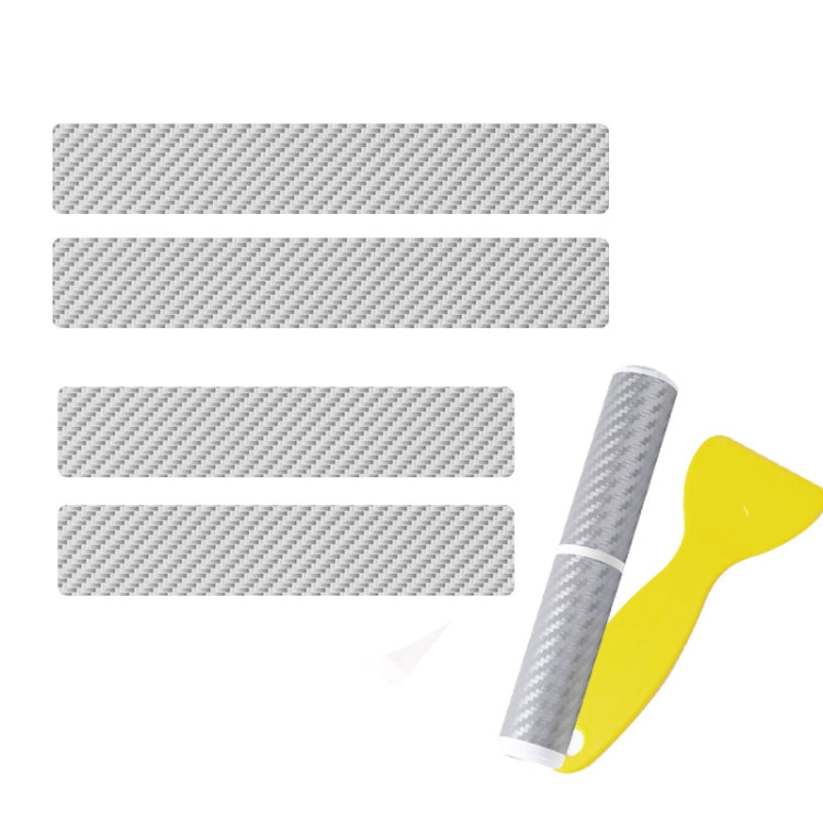 4pcs/Set Car Door Sill Strip PVC Anti-scratch Anti-dirt Protective Film