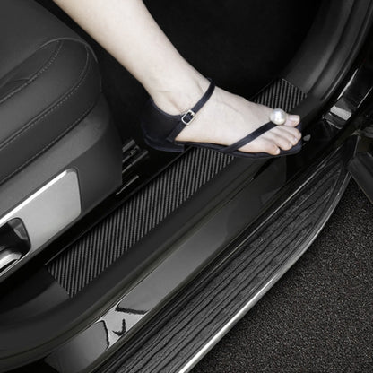 4pcs/Set Car Door Sill Strip PVC Anti-scratch Anti-dirt Protective Film