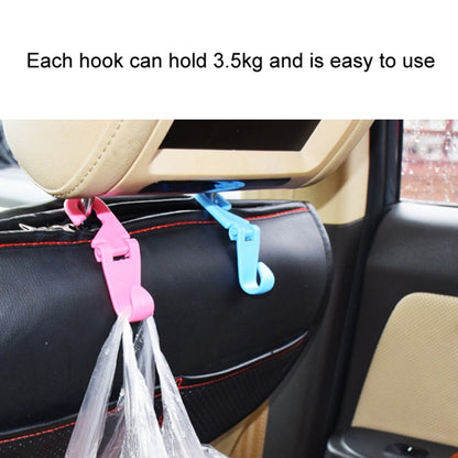 2pcs Mini Car Seat Back Plastic Hook