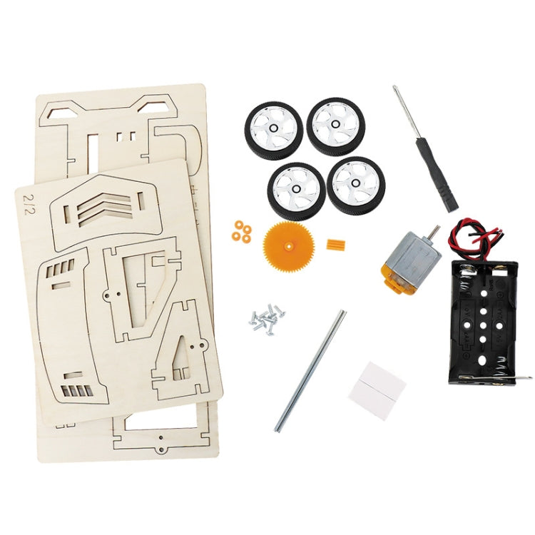 Children Electrical Racing Car Model DIY Technology Small Productions Creator Material Kit, Electrical Racing Car Model
