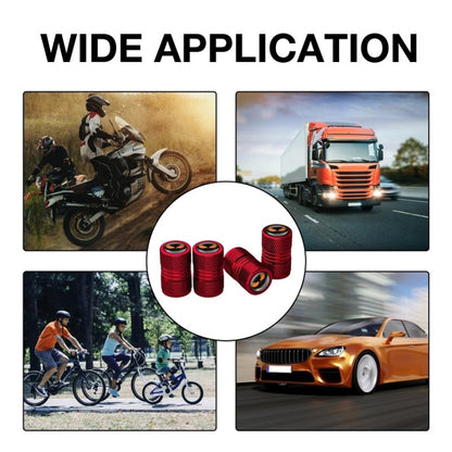 4pcs /Set Lantern Ghost Head Tire Modified Valve Cap