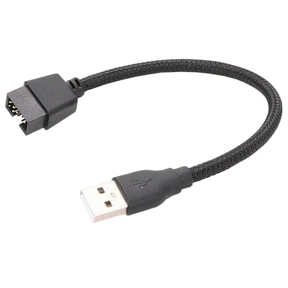 USB-A Male To 9Pin Motherboard Built-In RGB Data To External U Port Adapter Cable, USB-A Male To 9Pin