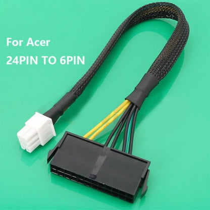 For Acer 24P To 6P ATX Power Supply Motherboard Conversion Cable, No Net 10cm