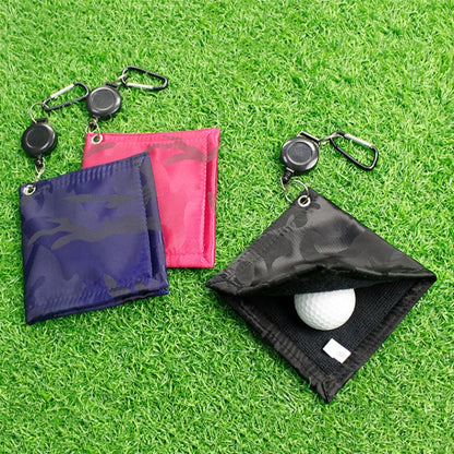 Retractable Golf Ball Wipe Cloth Easy to Draw String Wipe Cloth Cleaning Towel