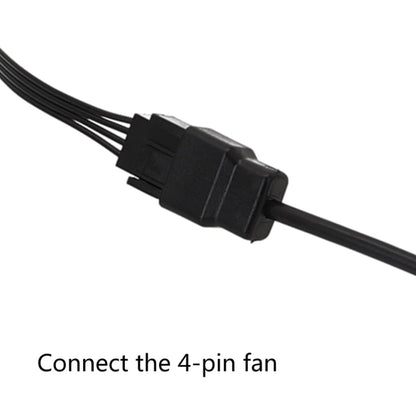 DC5521 Power Adapter To 12V Computer Case 4Pin Fan Cable, DC5521 To 12V 4Pin