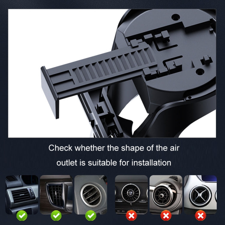 Car Cup Holder Air Conditioner Outlet Multifunctional Storage Rack, Black Red LED Light, Black Silver LED Light, Black Red Ordinary, Black Silver Ordinary