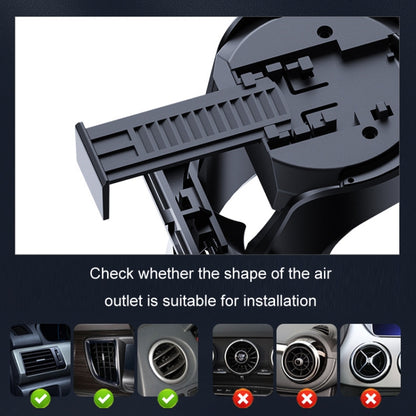 Car Cup Holder Air Conditioner Outlet Multifunctional Storage Rack, Black Red LED Light, Black Silver LED Light, Black Red Ordinary, Black Silver Ordinary