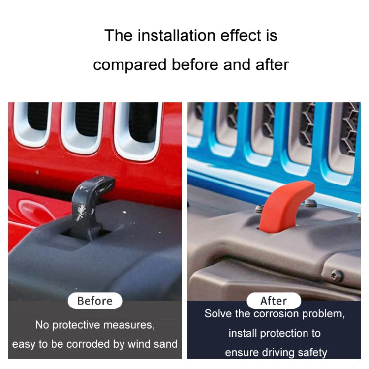 For 07-23 Jeep Wrangler JK/JL/JT Front Bumper Trailer Hook Cover