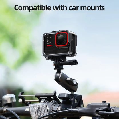 For Insta 360 Ace / Ace Pro TELESIN S6-FMS-02 Vertical Shot Quick Release Metal Rabbit Cage Body Protection Accessories