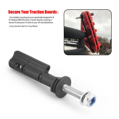 Lockable Anti-Theft Security Mounting Pin Set For MaxTrax MKII