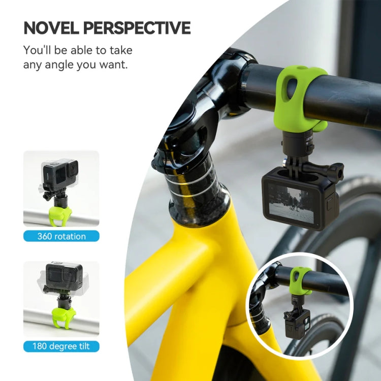 TELESIN TLQ-005 Elastic Quick Release Stand Multi-functional Fixed Silicone Strap Accessories, Quick Release Green, Quick Release Black, Quick Release Grey