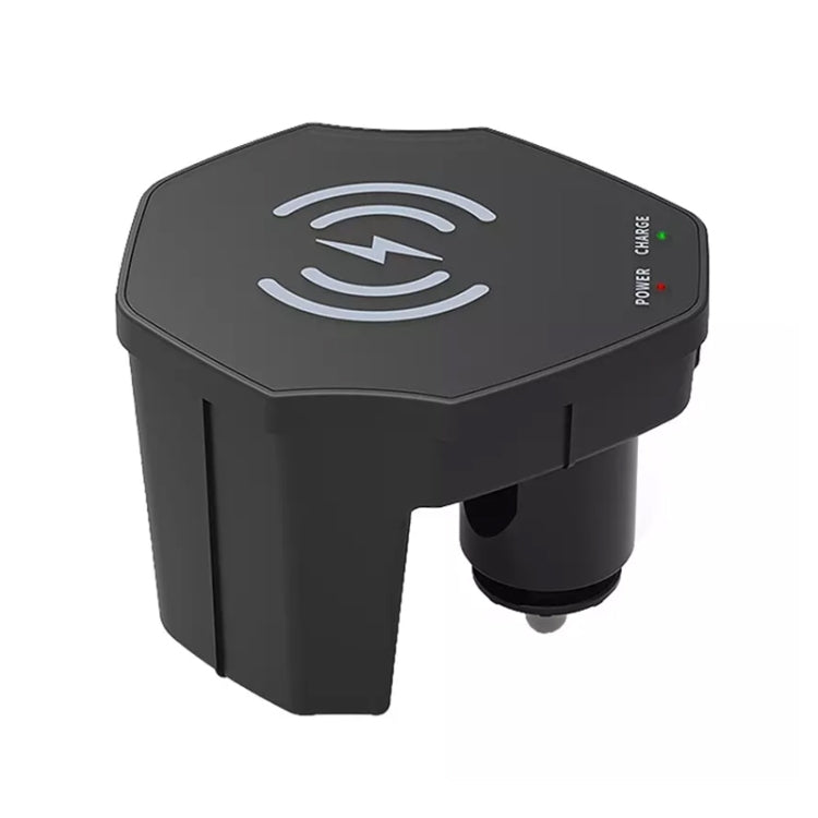 15W Car Cigarette Lighter Magnetic Wireless Charger, For Left And Right Driving, For Audi A6L