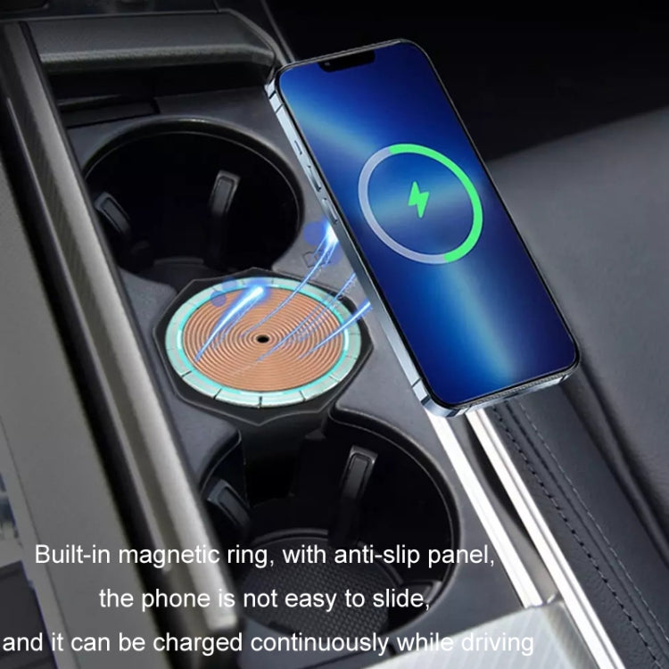 15W Car Cigarette Lighter Magnetic Wireless Charger, For Left And Right Driving, For Audi A6L