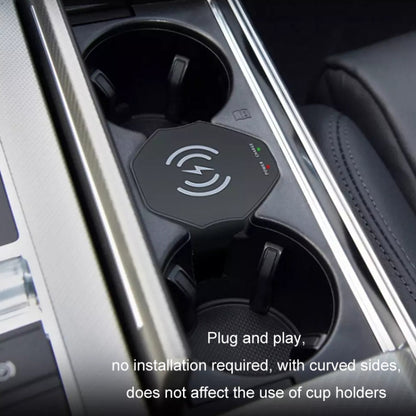 15W Car Cigarette Lighter Magnetic Wireless Charger, For Left And Right Driving, For Audi A6L