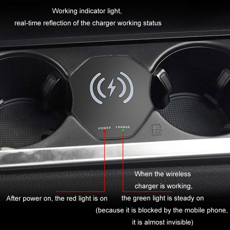 15W Car Cigarette Lighter Magnetic Wireless Charger, For Left And Right Driving, For Audi A6L
