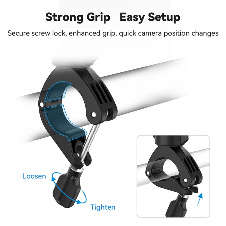 Lightweight Stem Clamp Cycling Bracket 360 Degree Adjustable Sports Camera Universal, TELESIN TE-HBM-004